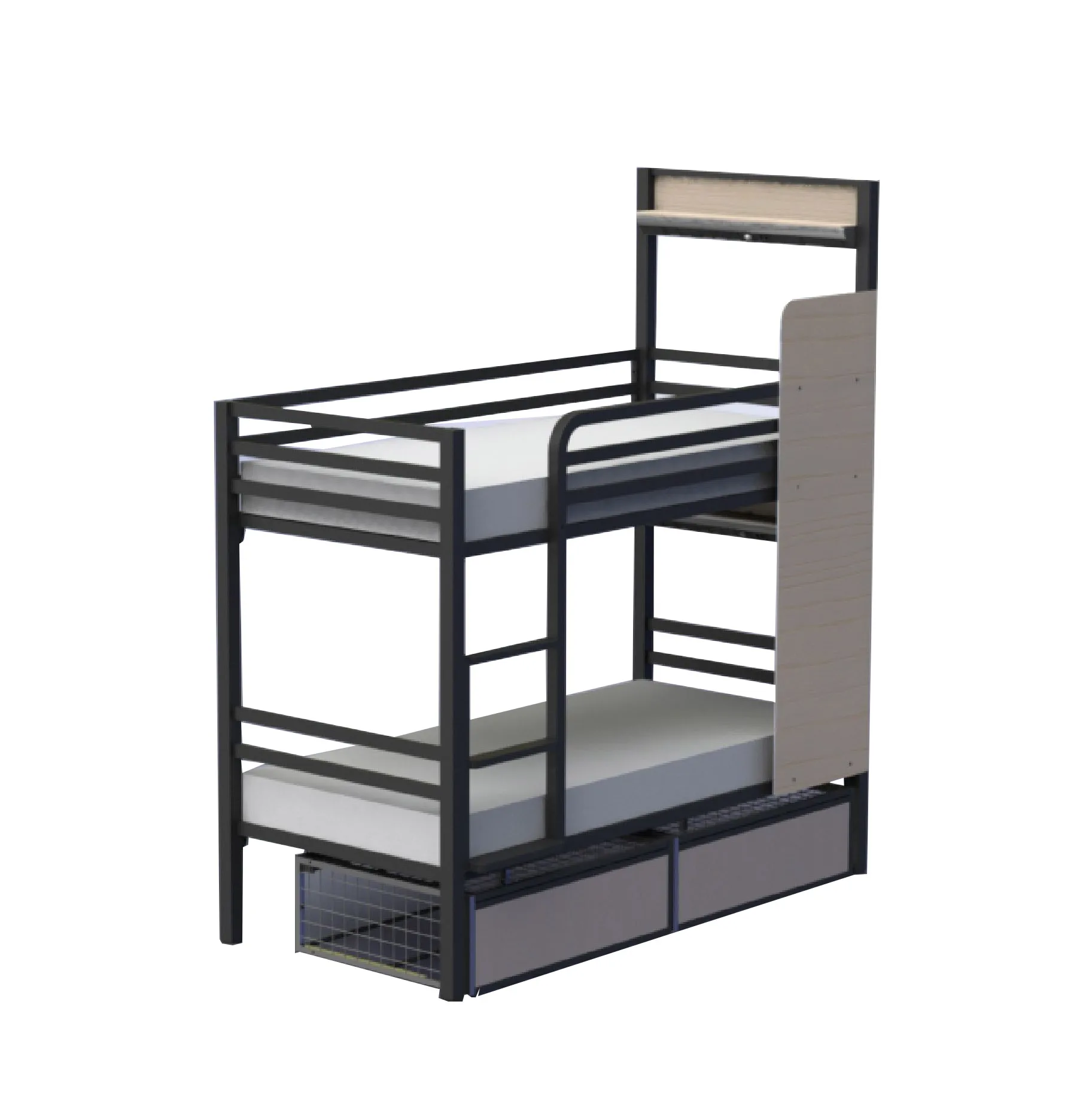 Wholesale price metal steel furniture hotel room sleep pod bed capsule bunk bed hostel