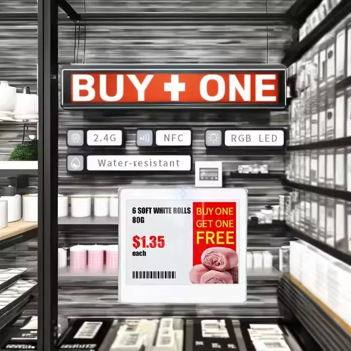 IS-E4E42Q-MP tag price digital digital supermarket price tag electronic shelf label nfc