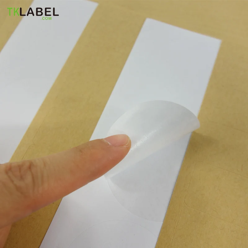 A4 Round White Glossy / Kraft Sticker Printing Label Blank Seal for Printers or Handwriting Diameter 2.5cm 3cm 4cm 6cm