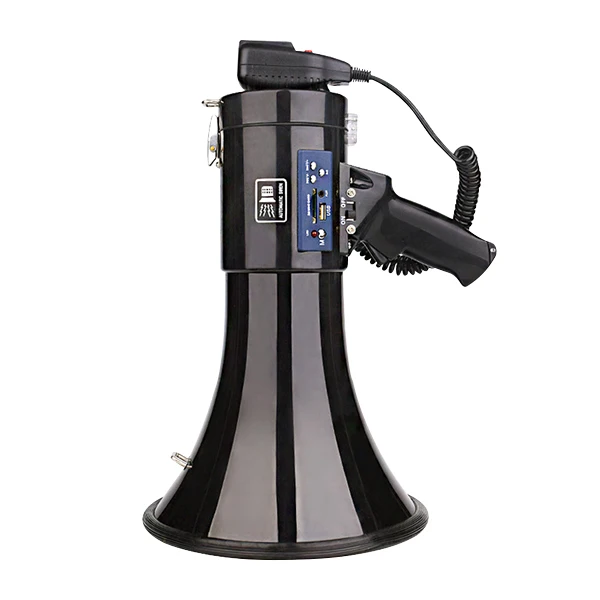 Big size megaphone rechargeable usb speaker megaphone loudspeaker high power 50W handheld megaphone
