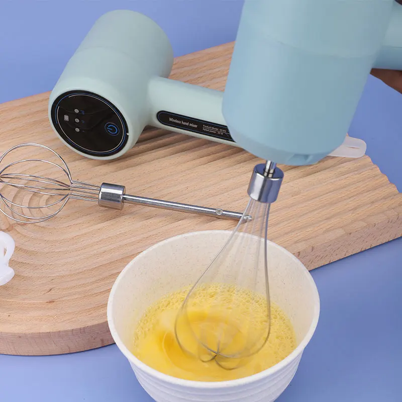 Egg Beater Whisk Rechargeable Stainless Steel Mini Kitchen Electric Milk Cream Egg Whisk