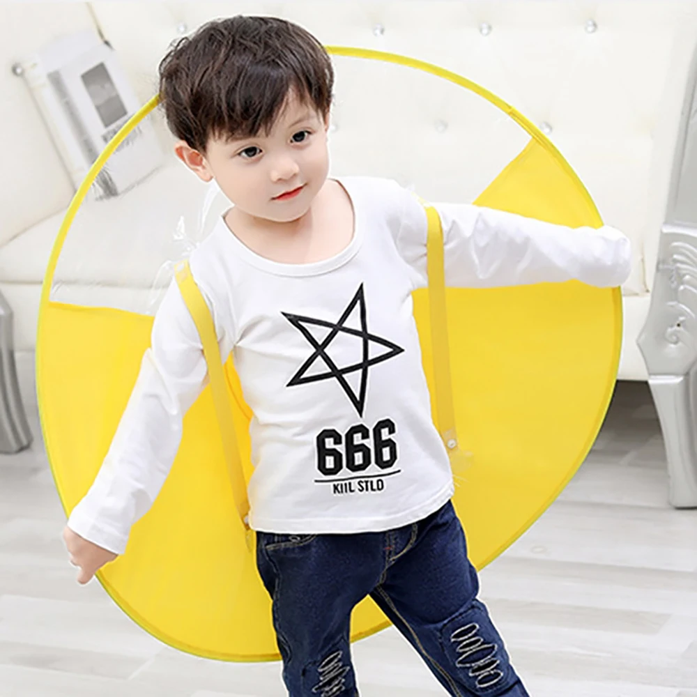 Manufacturer Wholesale Children Umbrella Best Material Dikafu Adult Fishing Yellow Ufo Raincoat