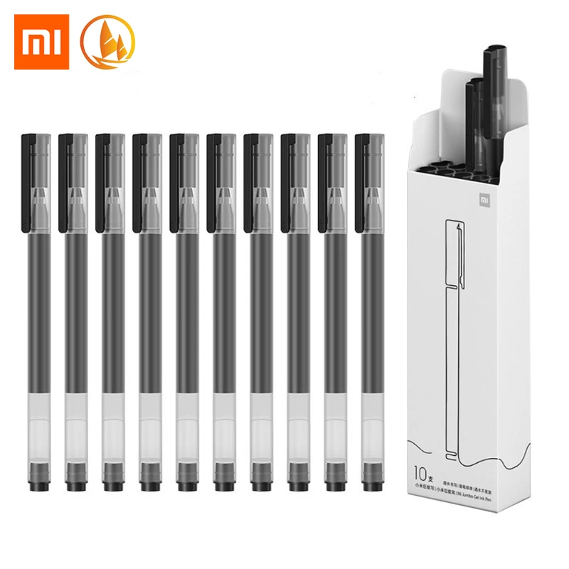 xiaomi pen  durable writing sign pen 0.5m gel  smooth Switzerland refillred black ink ballpoint pens