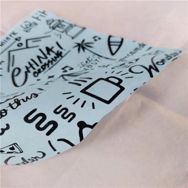 
printed coated christmas wrapper present pastel tissue paper stuffing paper 
