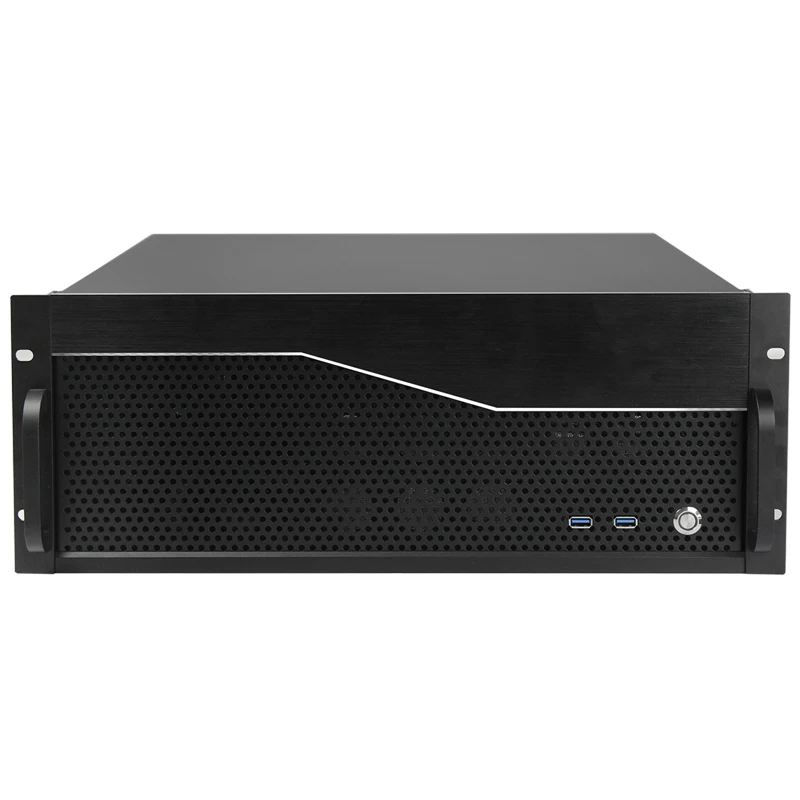 HTPC 45 см глубина 4u Серверный корпус промышленный ПК atx компьютер Корпус стойка двойной PSU 19 дюймов 4u Серверный корпус