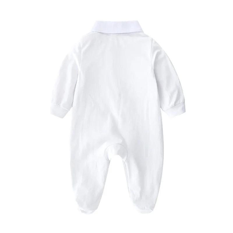 One piece romper long sleeves newborn baby boy 0-24 M cotton grid bodysuit girl baby rompers baby clothes