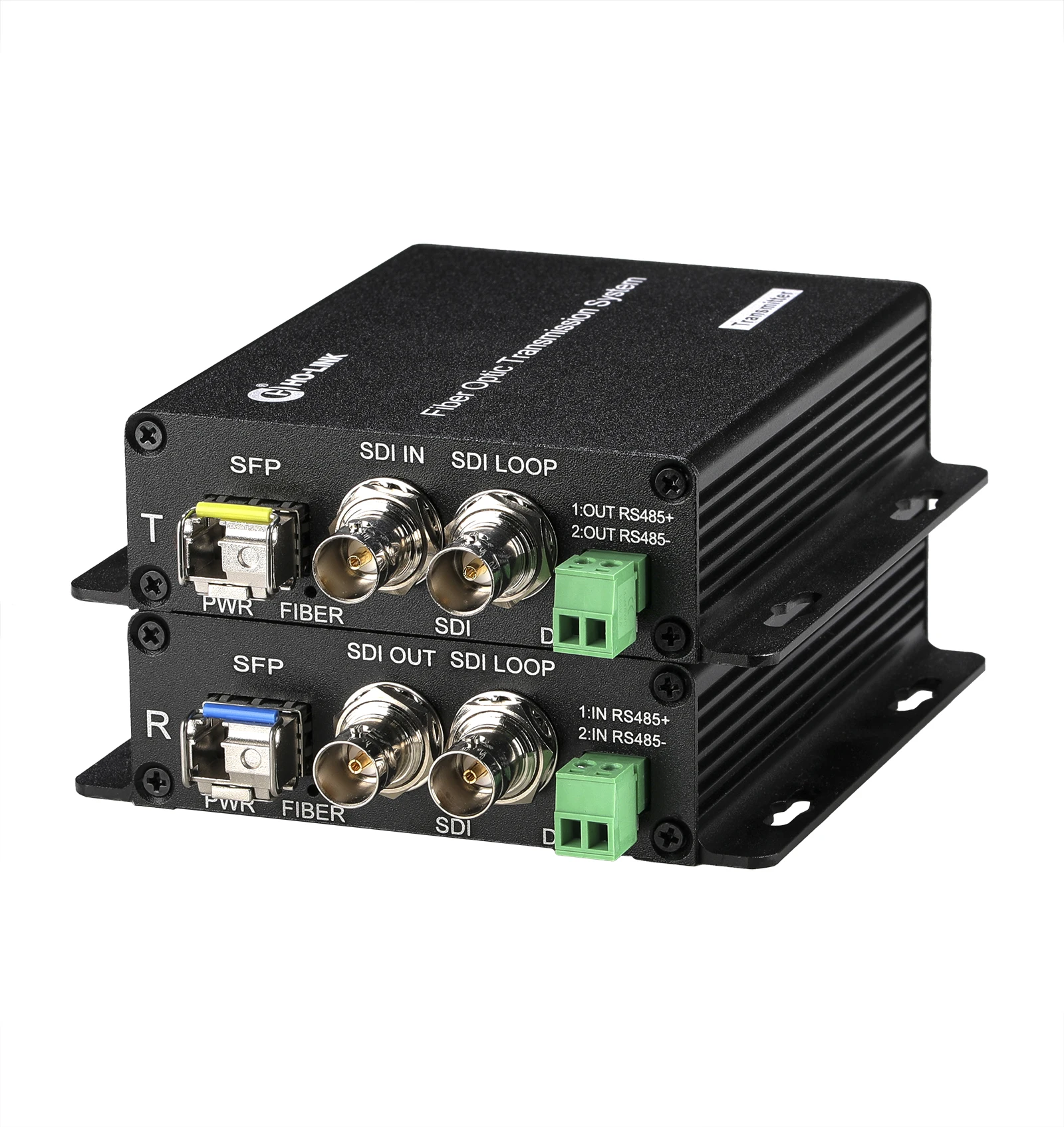 SDI Fiber Converter Single Mode LC Connector 20KM hd sdi video over fiber extender transmitter receiver