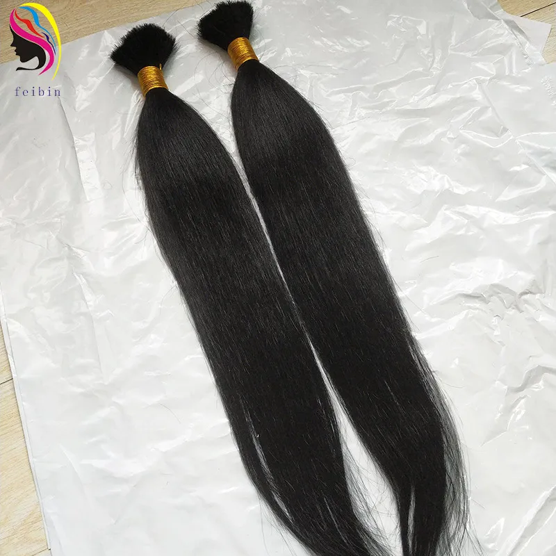 Hair bulk pure black straight cuticle aligned Natural wholesale virgin raw vietnamese vendor extension braid Human Hair