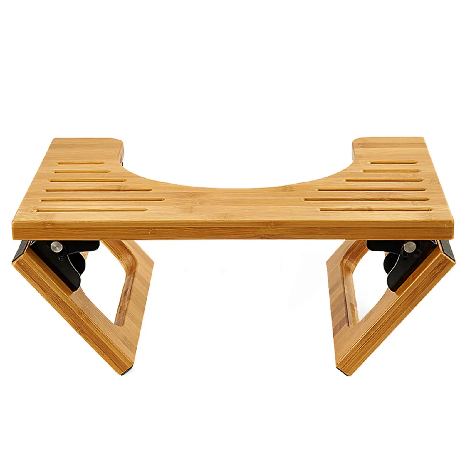 Collapsible Toilet Potty Stool Bamboo Squatting Toilet Stool  for Bathroom