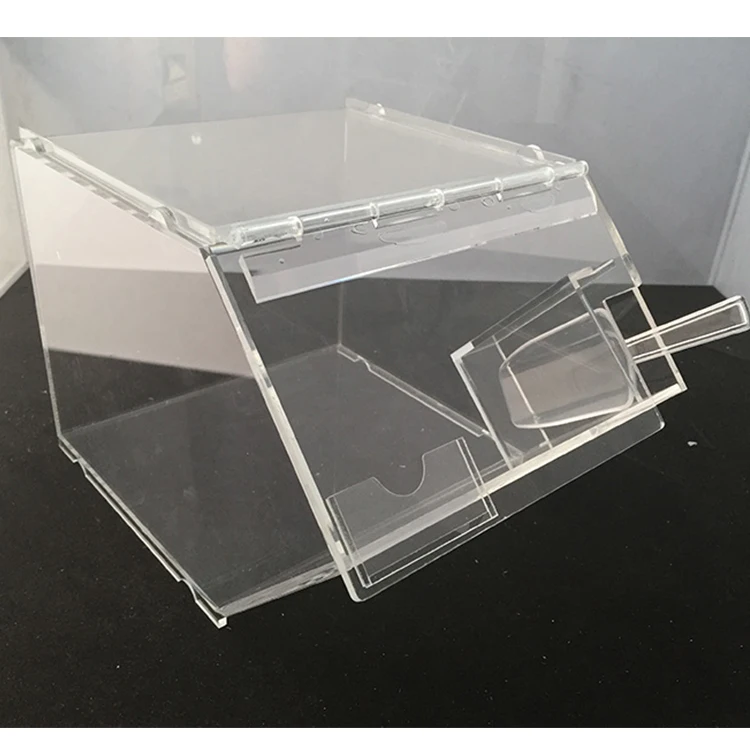 Stackable Acrylic Candy Bin with Plastic Scoop