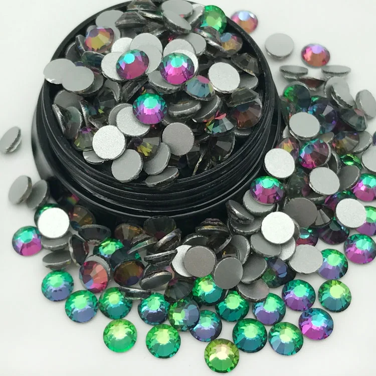 Hot-Selling Style Round Same Cut Over 10 Sizes Rhinestones Flat Back for Evening Dress