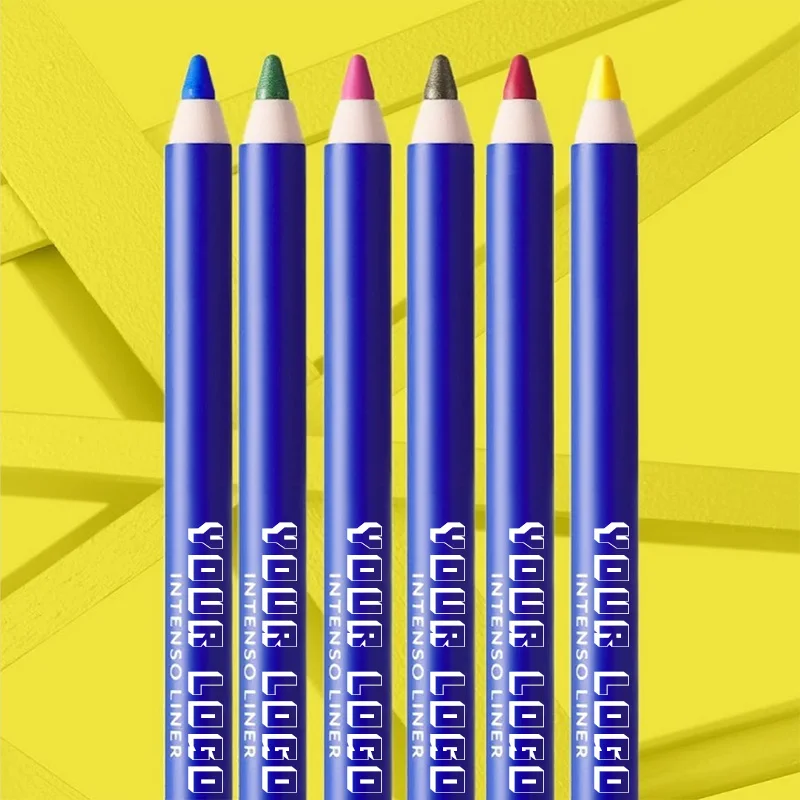 OEM Hight Quality Cosmetic tresluce Cruelty Free Vegan Latin 6 Color Eyeliner Pen Waterproof Matte Shimmer Eye Liner