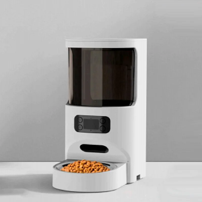 Wholesale Smart App Pet Feeder Cat And Dog Food Double Bowl Interactive Dispenser With Camer Wifi Automatic Smart Pet Feeder