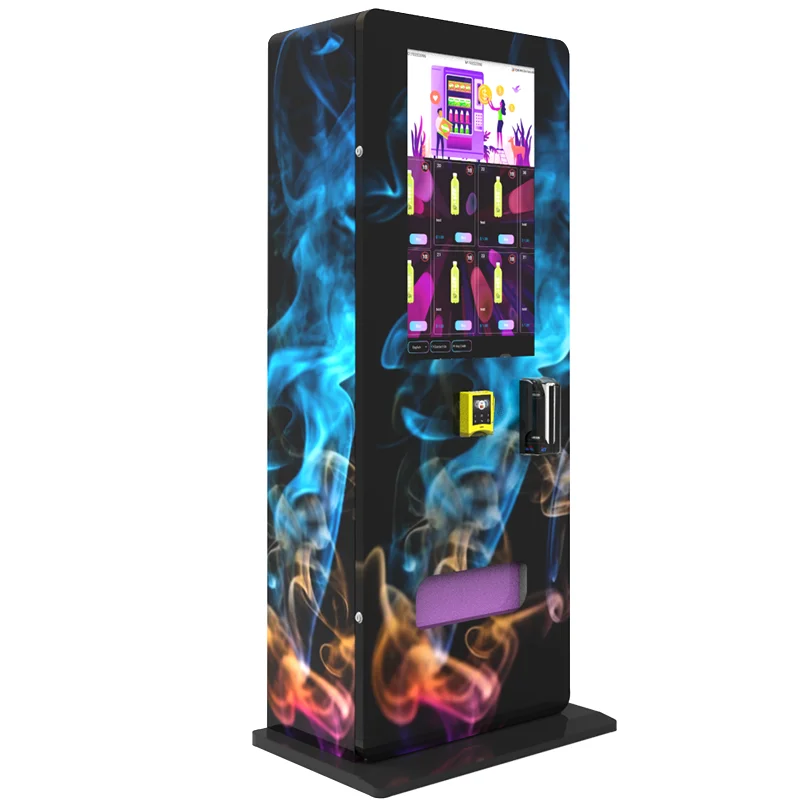 Free Stand Smart Vending Machine Auto Reverse Vending Machine with age recognition