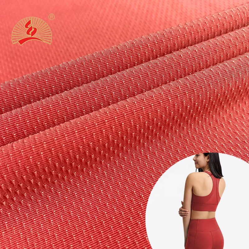 Free Sample Fitness Dry Fit Breathable Eyelet Training Team Wear Sportswear T-shirt Running Wear Mesh Fabric