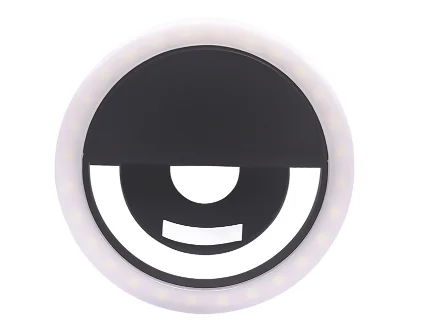 Rechargeable Led Selfie Ring Light Cell Phone Tiktok Ring Lamp For Selfie Phone Clamp Light