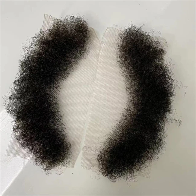 On Sale Woman Afro Hairline 100% European Virgin Human Hair Preplucked Natural Black Afro Curl Lace Hairpieces Toupee For Women