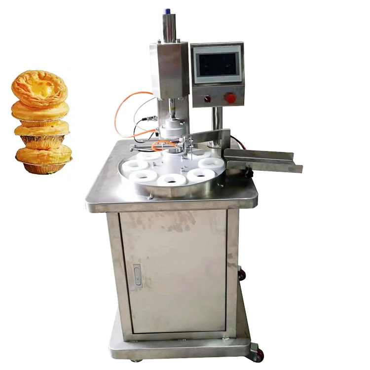 New Design Portuguese Egg Tart Making Forming Machine Egg Tart Shell Skin Maker Press Machine