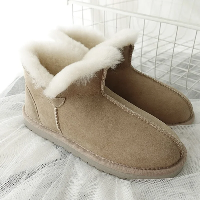 Custom cheap fashion colorful warm winter snow boots women real fur boots with purse headband set