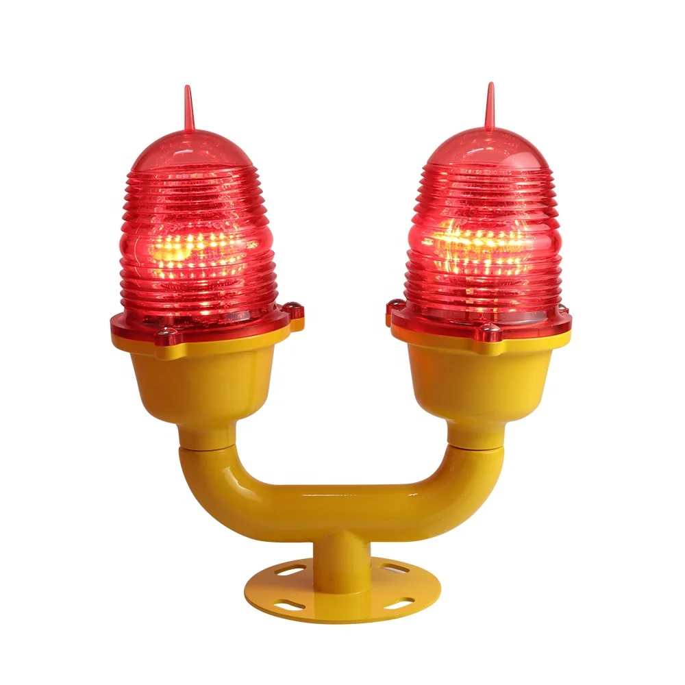 GS-LI/D type B ICAO Low Intensity LED Double Aviation Obstruction Warning Light