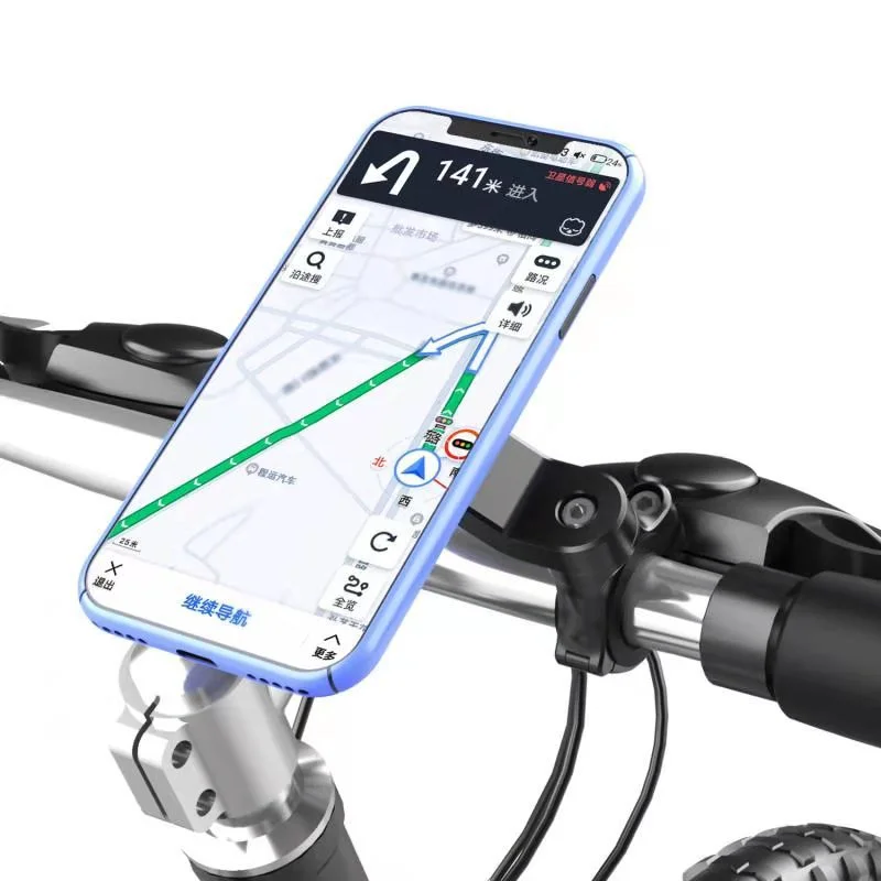 360 Degree Rotation ABS Plastic Adjustable Motorcycle Mountain Bike Scooter Phone Holder Portable Bracket  For Navigation GPS