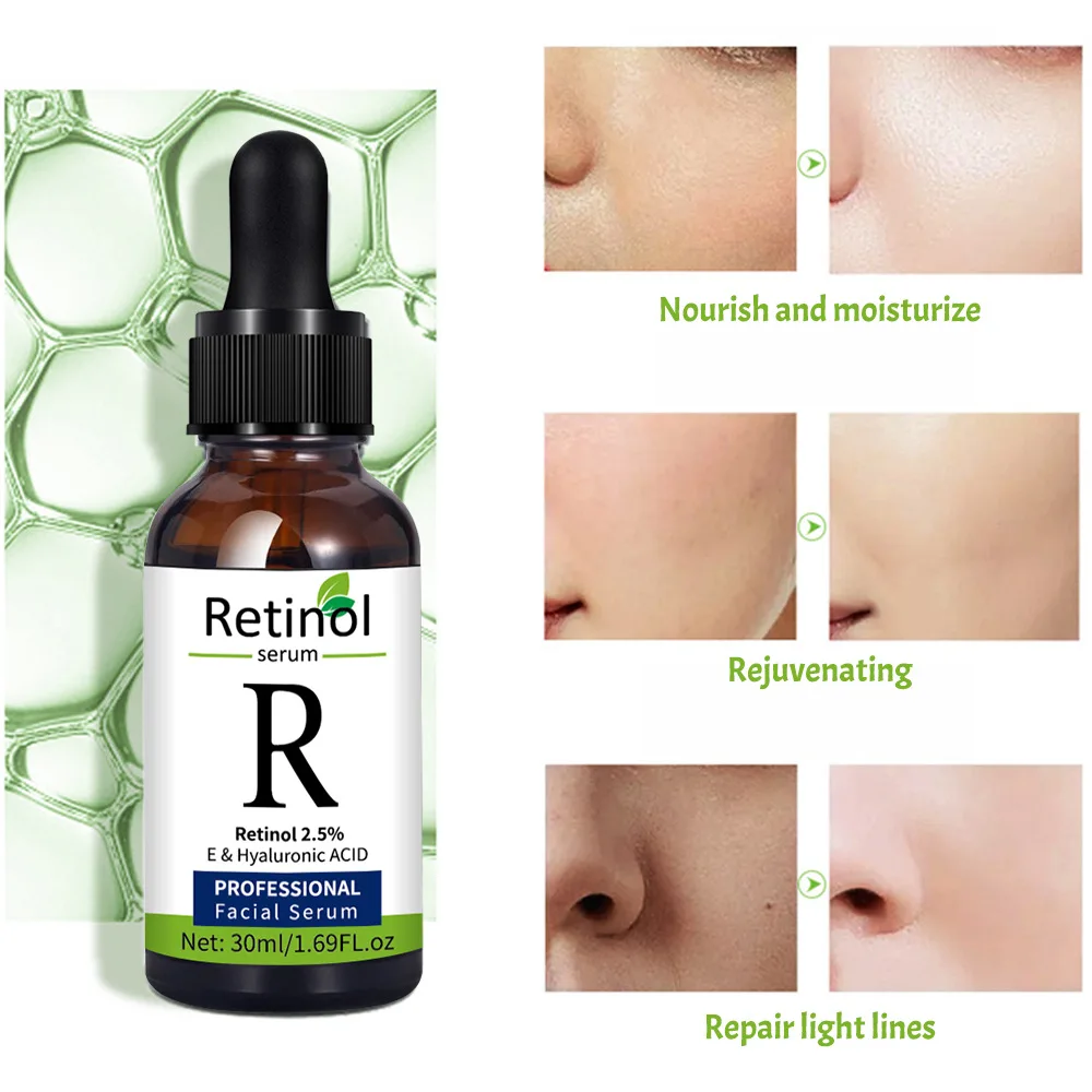 QQLR Hyaluronic Acid Vitamin E Retinol Serum Natural and Organic Anti Wrinkle for Face Facial Serum Set
