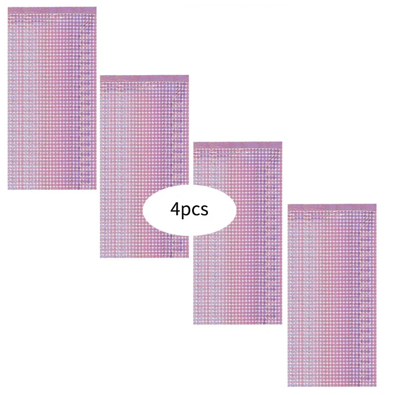4pcs lot Square Party Curtain Bachelorette Party Birthday Party Decorations Sequin Wedding Backdrop Decorations Wall Curtain