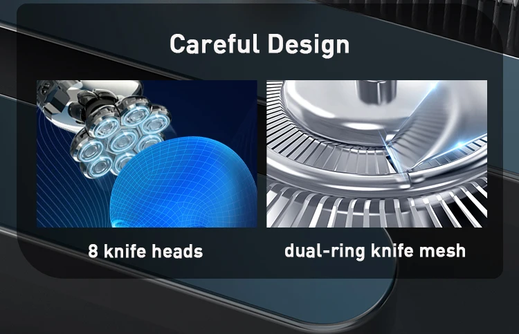 LED liquid crystal display 5 in 1 Hair Trimmer Razor Clipper Facial Brush Waterproof Wet Dry Grooming Kit Electric Razor for Men