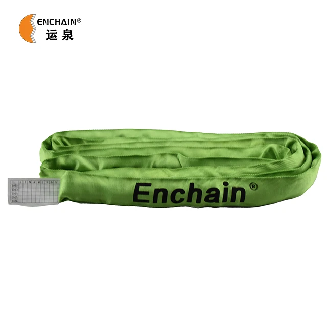 Enchain Heavy Duty 6000lbs 3000 kg Polyester Yarn Soft Endless Webbing Round Sling