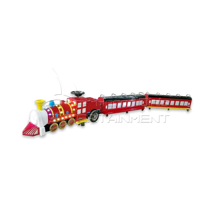 Family 8 people mini train road small trackless train for rental