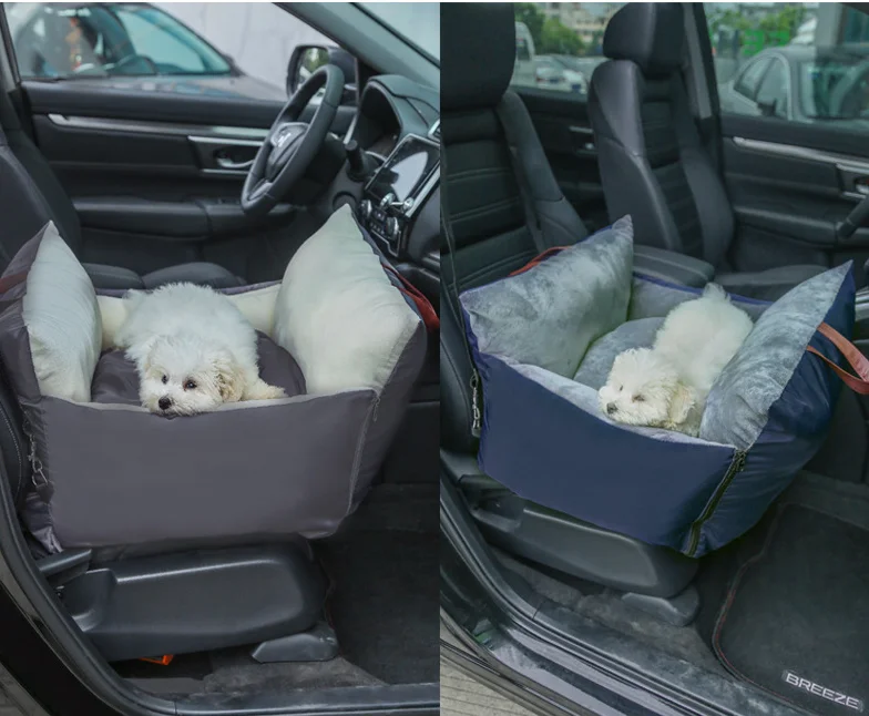 Best Selling New Car Pet Home and Outdoor Used Safety Nylon Seat Cushion High Quality Gog Cats Bed Dog Car Cushion