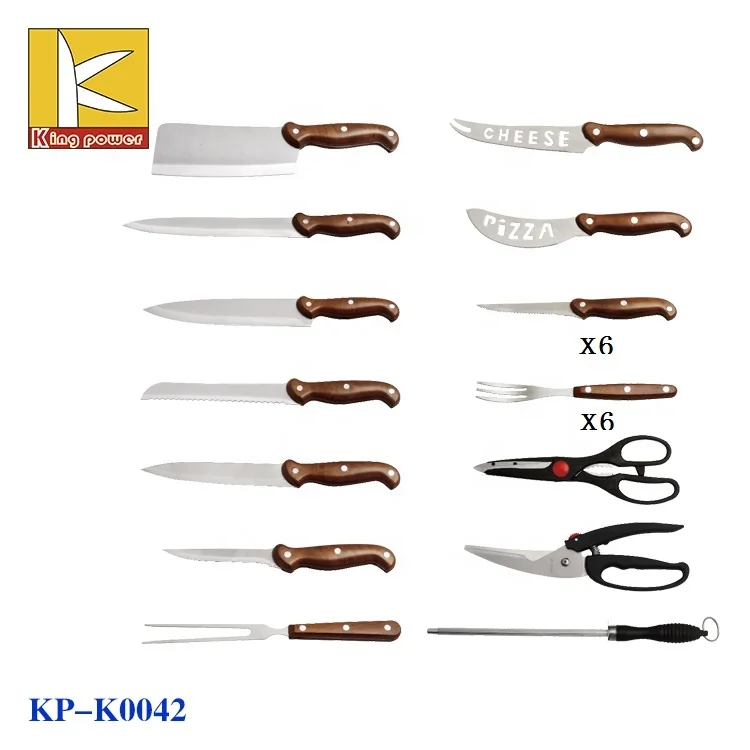Carrying knives set leather case 25pcs knife set