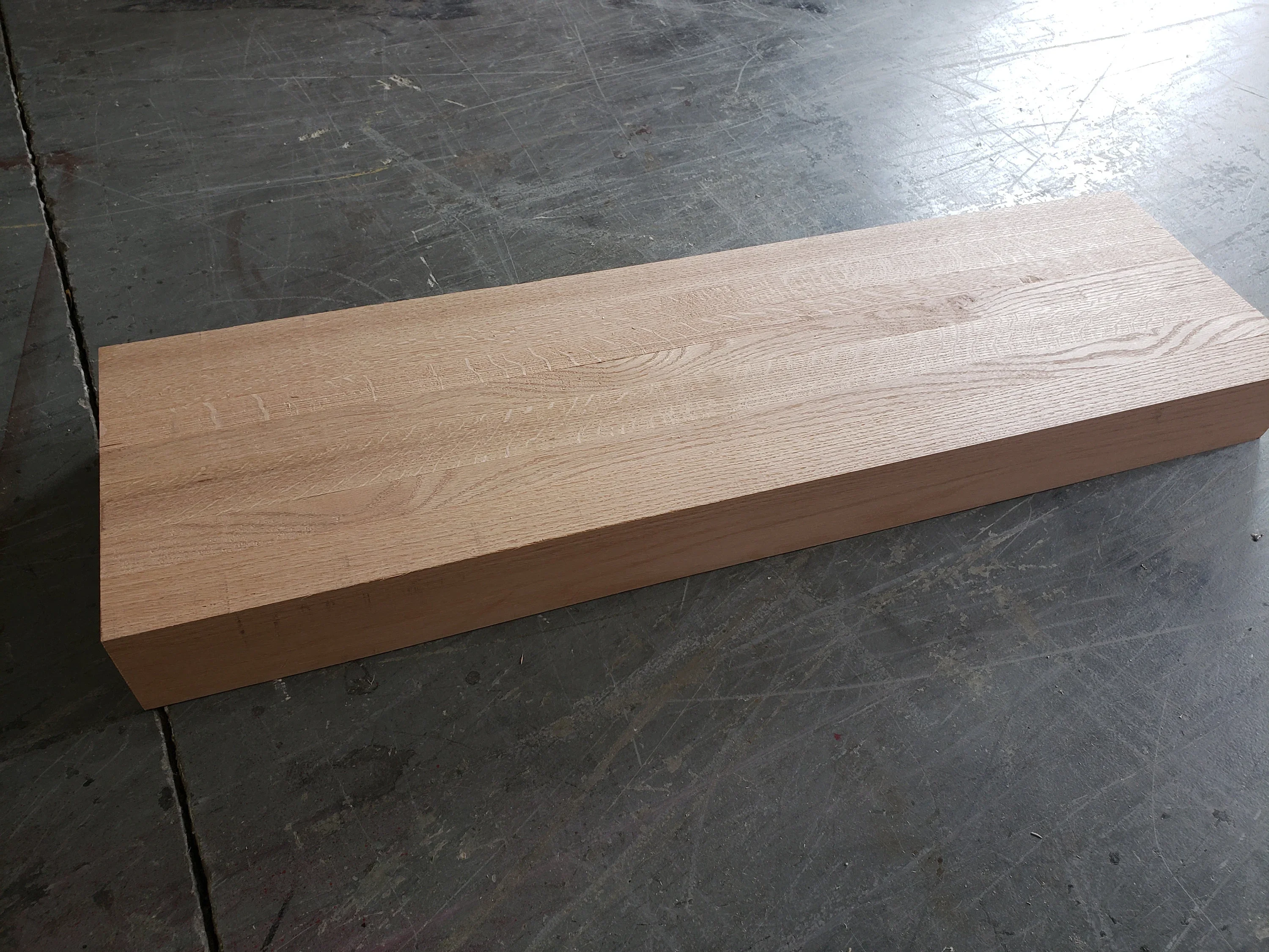 White Oak Thick/Floating Stair Treads & Landing Platforms Custom Made to Order Premium Grade