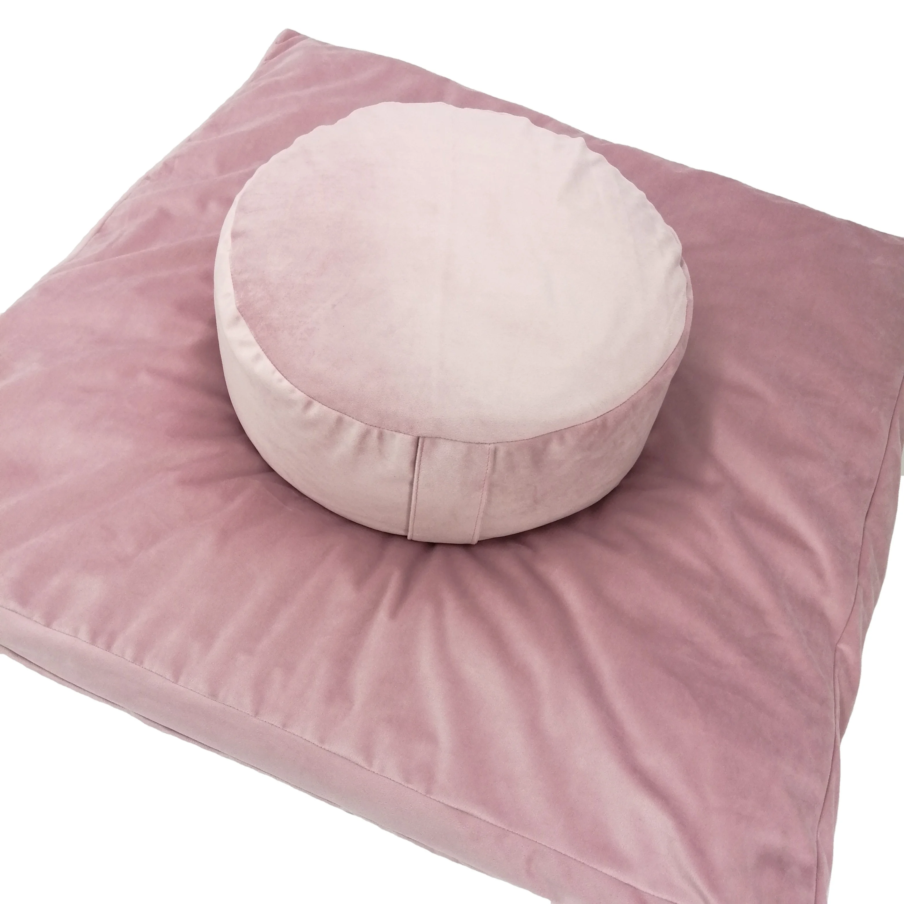 Meditation Pillow Round Floor Cushion Meditation Cushion Zafu Seat Cushion Zabuton Set