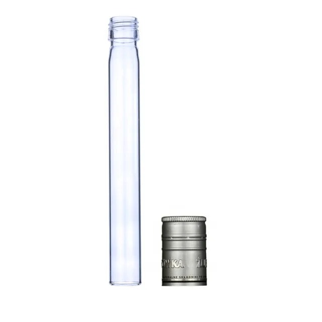 LANJING 30 ml Glass Wine Bottle High Borosilicate Tasting Tube Wine Bottle With Aluminum Lid