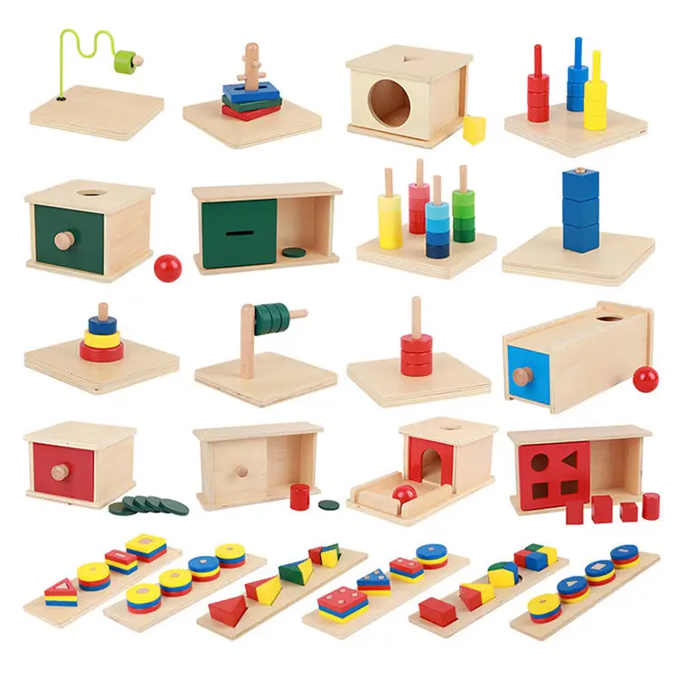 wancheng Baby Wooden Montessori Educational Toy Kids Wooden Montessori Materials Full Set Juguetes Montessori Toys Math Material