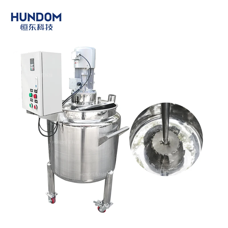 High performance 200l stainless steel tank homogenizer mixing tank for food liquid juice processing