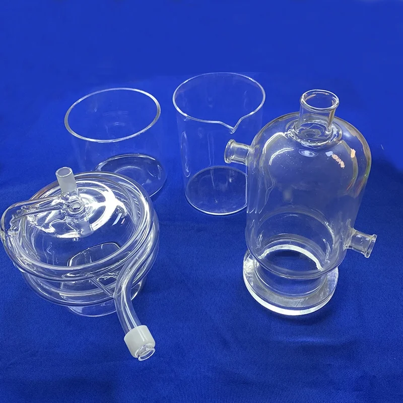 High temperature quartz glass bowl glass tube