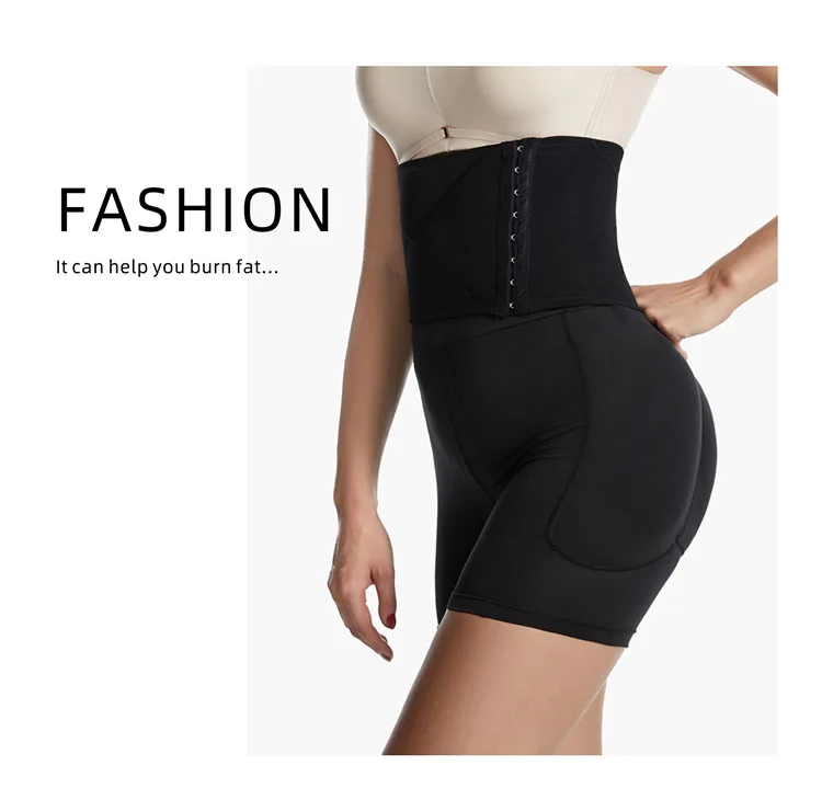 Factory Price Women Fajas Colombianas Colo Invisible Tummy Control Body Shaper Hip Padding Shapewear Butt Lifter Shorts