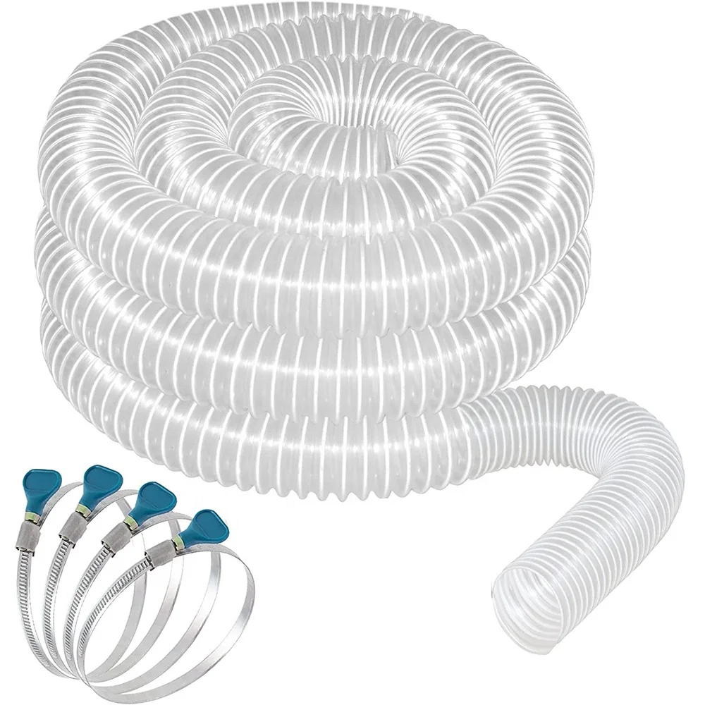 Transparent Steel Wire High Pressure Hose Pvc Steel Wore Reinforced Flexible Hose