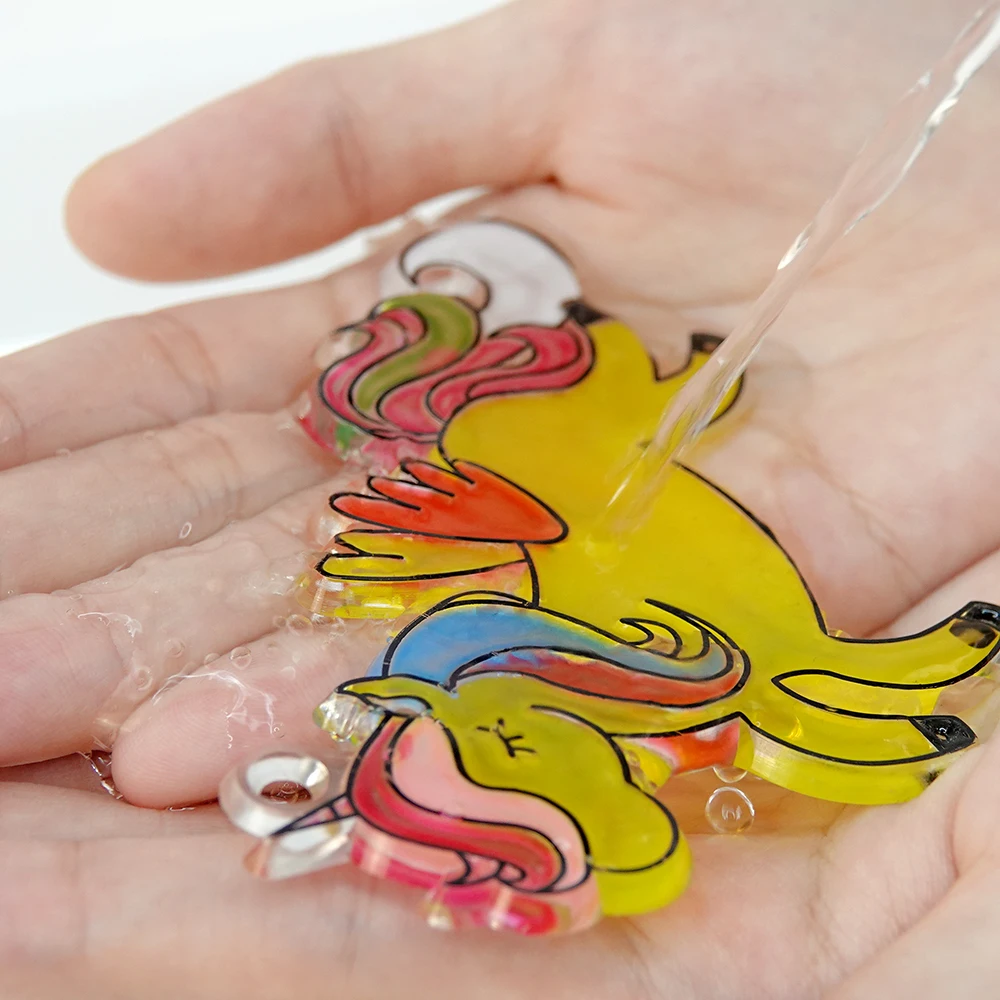 Creative DIY Suncatchers Glass Decoration Window Art Paint Toy for Kids