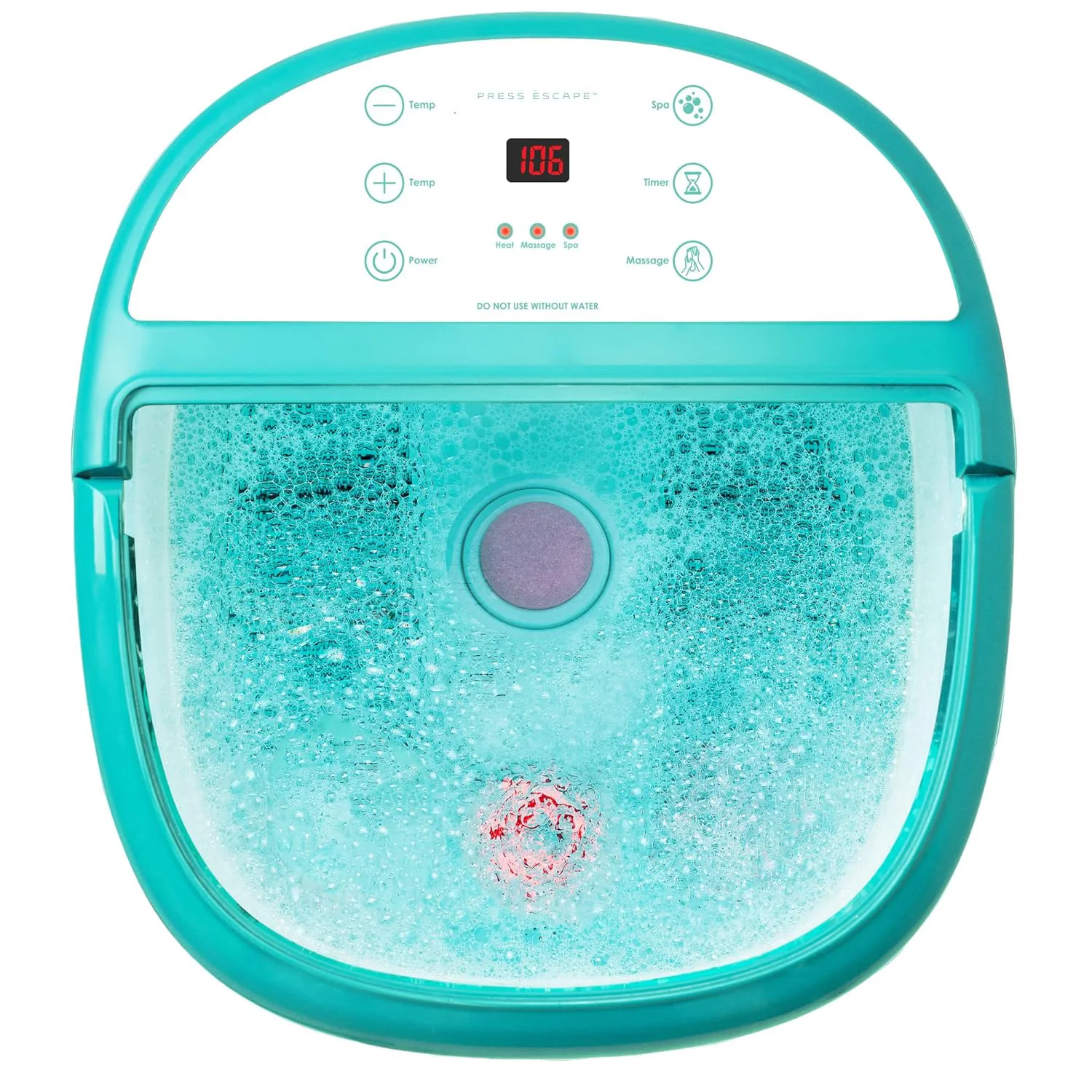 Infared Foot Spa Bath Massager Machine For Foot Relax Shiatsu Massage Rollers Basin With Air Bubble Pedicure Stone