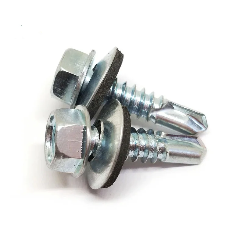 DIN7504K TEK Hex Flange Head Self Drilling Screw For Color Steel Roofing
