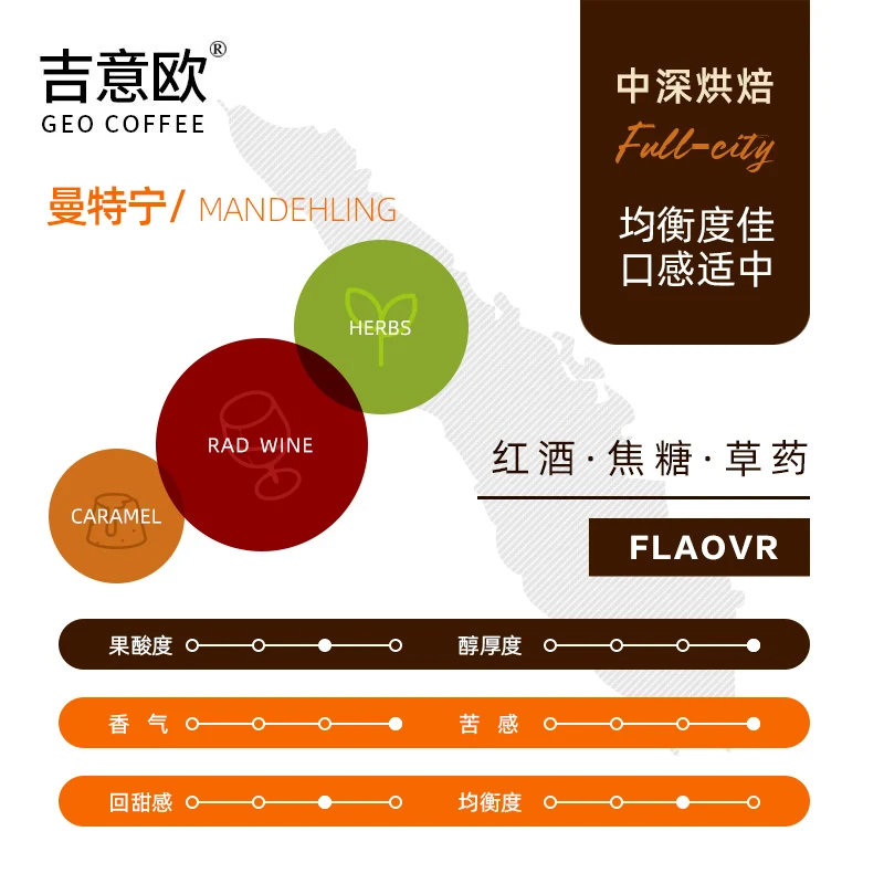 Mantning-style coffee with a strong, slightly acidic sweetness and a rich, medium-dark roast with a sweet aftertaste like honey