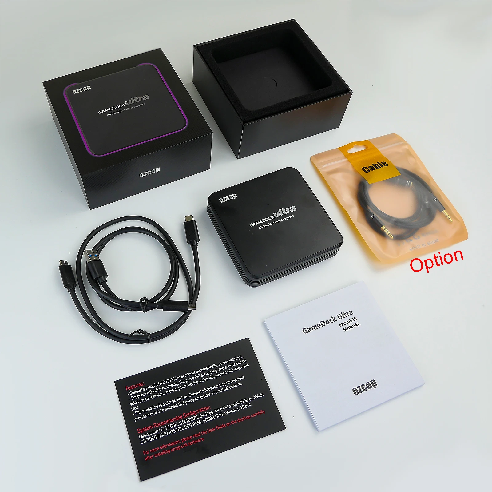 ezcap326 Game Dock Ultra 4Kp60 1080P240 HDR Pass Through 4K30 1080p120 Full HD Recording YUY2 NV12 RGB HDMI Video Capture