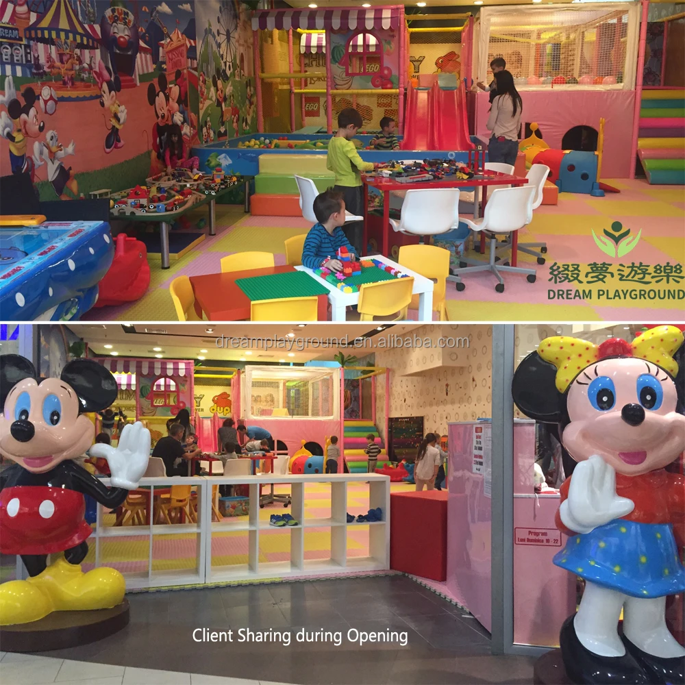 Dream kids play area indoor comprehensive air hockey table soccer amusement park playground equipment for children