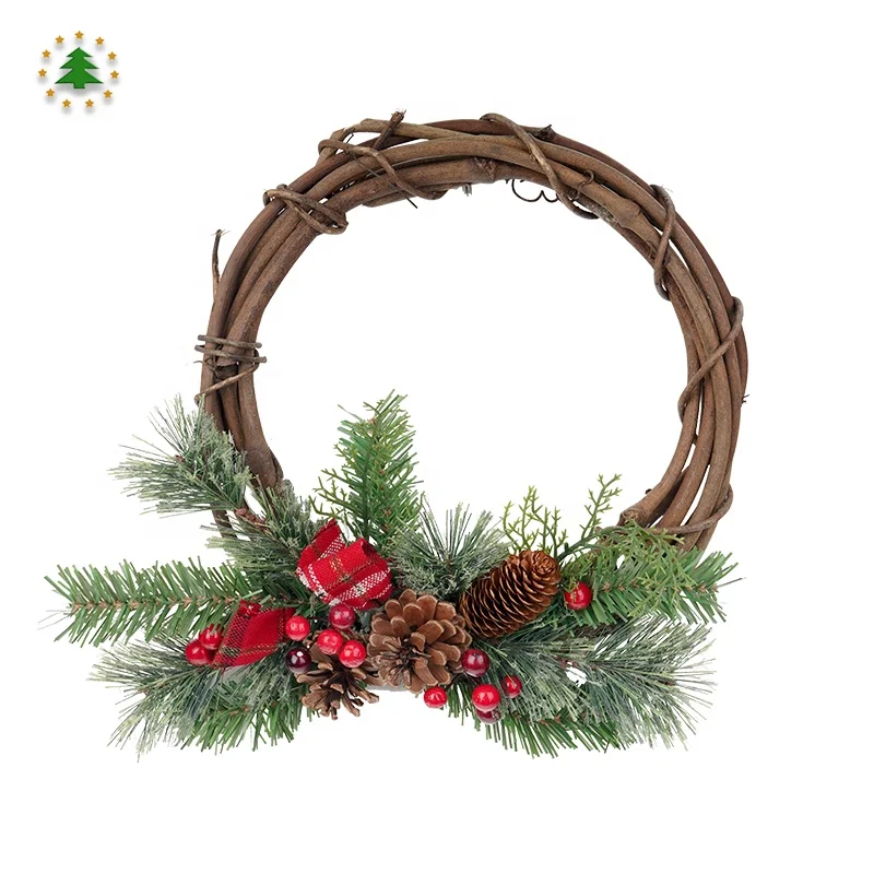 Jintai по оптовой цене двери предметы интерьера венок на Рождество дерево венки