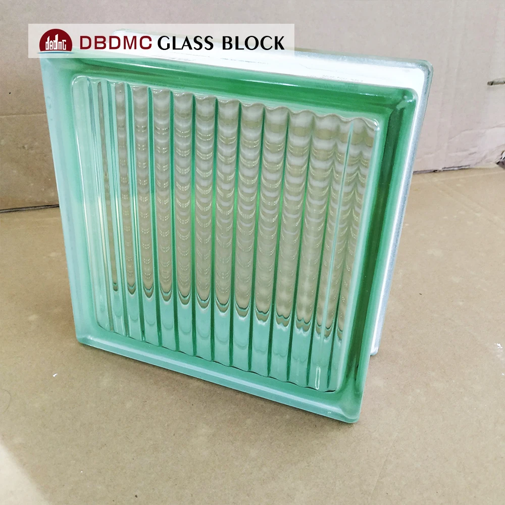 Multicolor transparent new design hollow glass block solid glass bricks