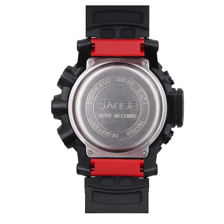 Sanse S-650 Sport Digital Watch Chronograph Men Waterproof 3ATM Count Down