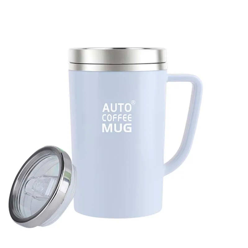 Automatic Cordless Thermal Power Coffee Cup Mugs Self Stirring and Auto Rotating Proteins USB Supplied PP Material